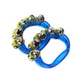 thumbnail image 4 of yotijay 2 Pieces Mini Percussion Tambourines Hand Bell Musical Tambourine Shaking Rattle blue, 4 of 9