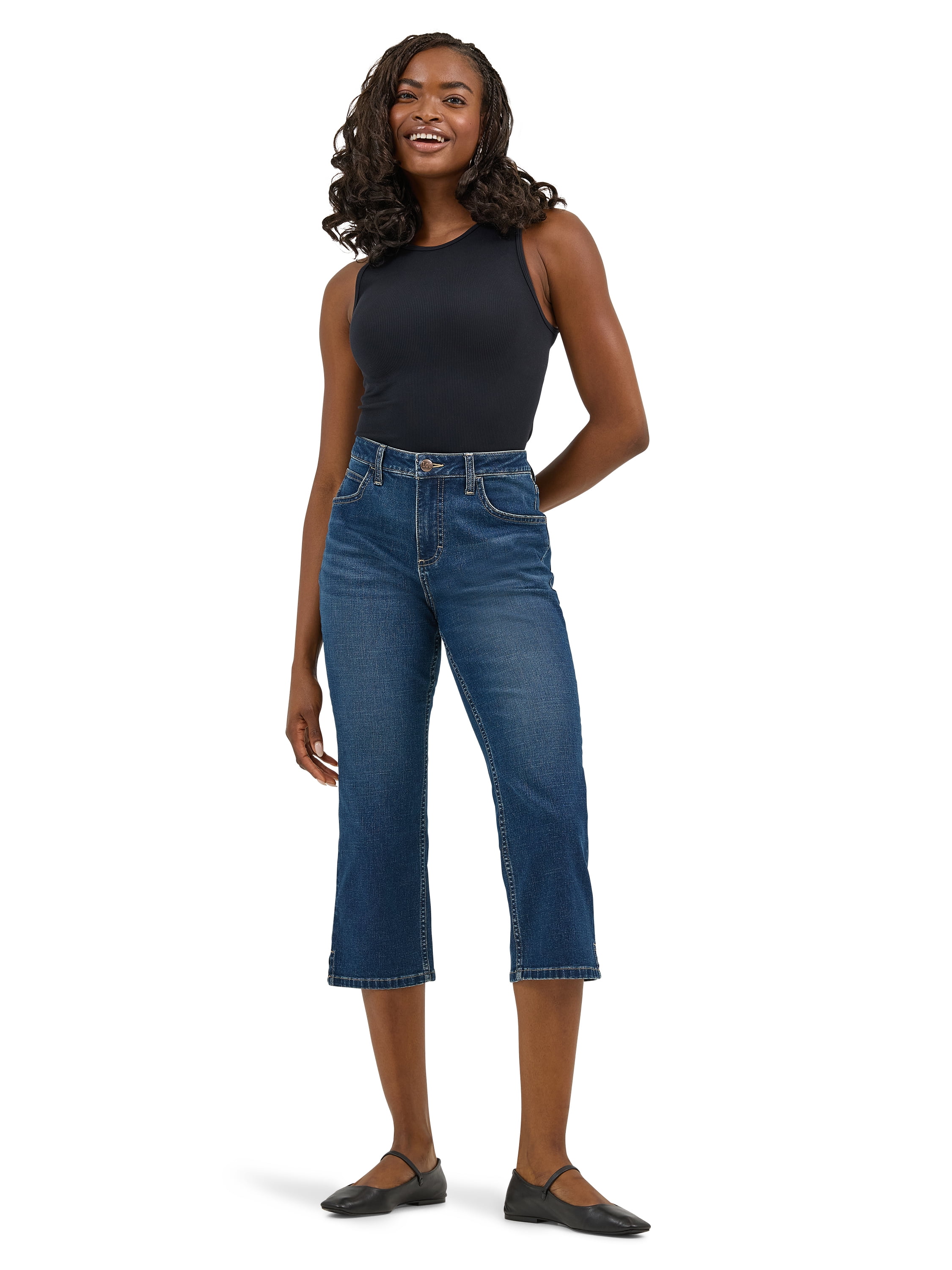 Lee women's Capri Pant - Mid Rise Loose Fit Capri - Walmart.com