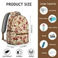 thumbnail image 6 of "Sunflower Floral Print Backpack - Stylish Wildflower School Bag for College Women, Roomy Bookbag with Padded Shoulder Straps and Laptop Compartment", 6 of 6