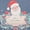Blue, variant on Sumhomie Christmas Printed Short Dining Chair Slipcover Cover