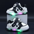 thumbnail image 2 of REDARER LED Light Up Sneakers for Kids, Low Top Casual Shoes for Boys & Girls, Breathable Canvas -On, Glow in Dark, Non-,Size:10.5, 2 of 8