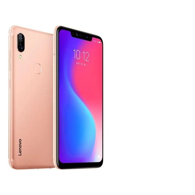 celular lenovo motorola s5 pro 6g+64g negro libre -sellado. Vista 3/4 frontal y trasera: smartphone Lenovo color oro con pantalla Full HD+ 6.2" y notch, cámara dual trasera 12MP+20MP en módulo vertical, lector de huellas trasero y botones laterales; 6GB RAM, 64GB interno con microSD y batería 3500 mAh; también adecuado como hotspot móvil portátil.