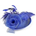 thumbnail image 5 of Ladies Royal Fascinators Wedding Races Sinamay Cocktail Fascinator Women Linen Feather Hat Party Fedora Cap New, 5 of 5
