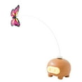 thumbnail image 2 of koolsoo Butterfly Kitten Toy Lightweight Funny Long Wand Pet Training for All Breeds brown, 2 of 9