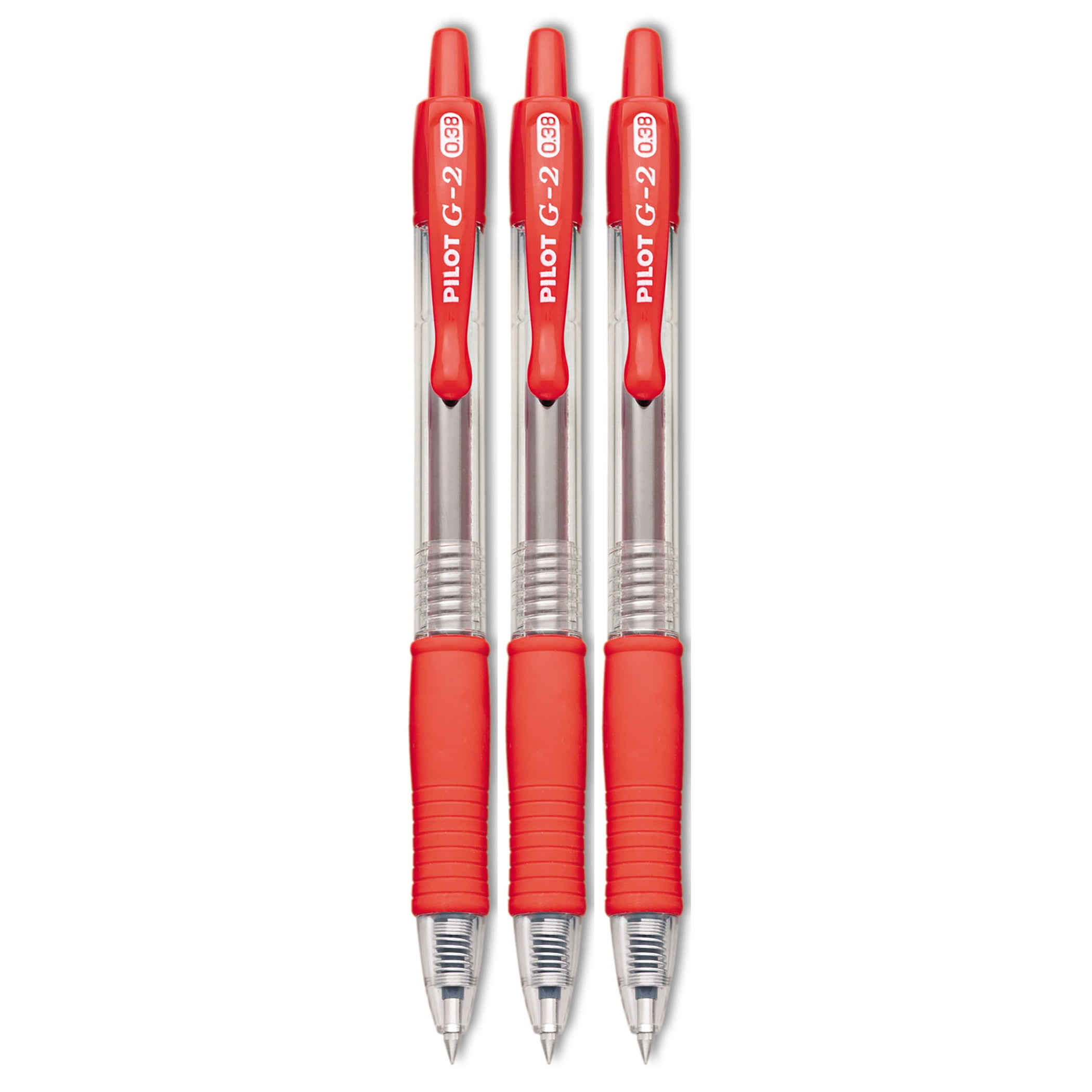 Pilot G2-07 Fine In Red Pack Of 3 Pens 