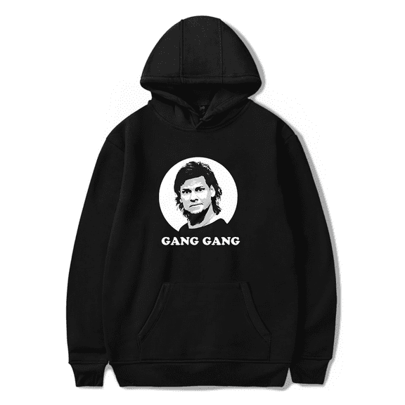 Theo Von Merch Hoodie Gang Gang Photo Printed Long Sleeve Sweatshirt Women Men Pullover