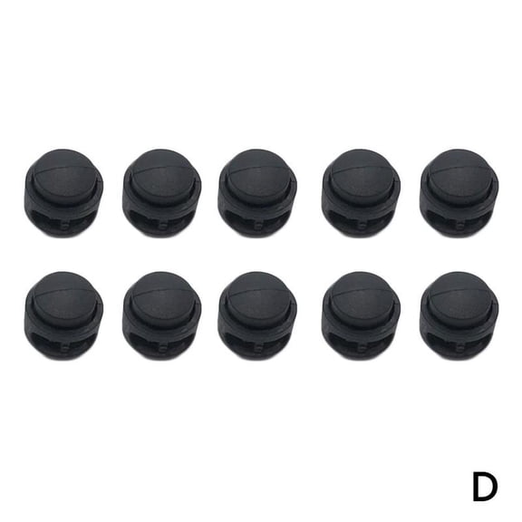 Carroterr 10x Shoe Lace Shoelace Buckle Rope Clamp Cord Lock Stopper Run Sports Clips D0K0