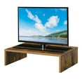 thumbnail image 3 of Pemberly Row Contemporary Wood Small Monitor Riser for TVs up to 23" in Nutmeg, 3 of 5