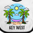 thumbnail image 4 of Inktastic Summer Vacation in Key West Boys or Girls Baby Bib, 4 of 4