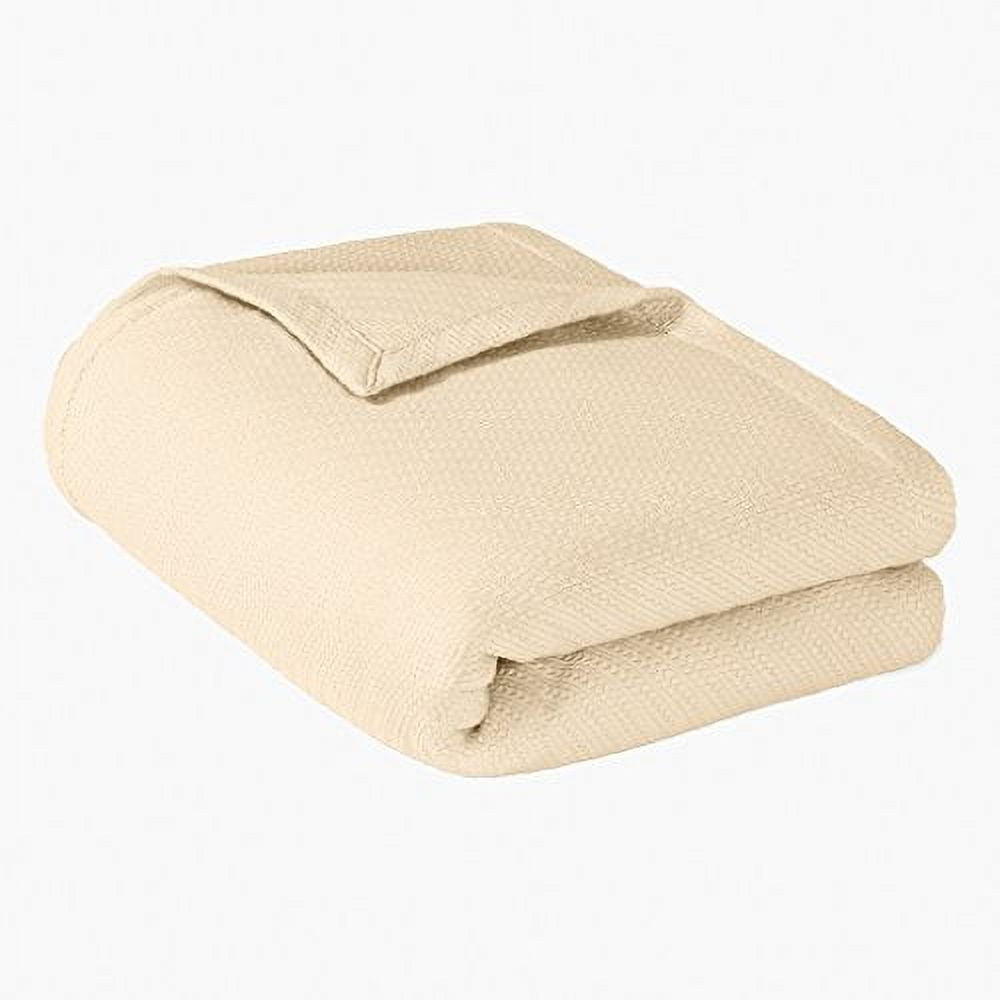 Madison Park Liquid Cotton Super Soft Lightweight Blanket, King - Ivory