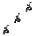 thumbnail image 2 of Redempat Camera Mount Bike Motorbike Front Bar Camera DV Support Handlebar Aluminum Alloy Camera Support Rack 360 Degree Rotation Stand Silver 3Set, 2 of 6