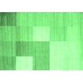 thumbnail image 1 of Ahgly Company Indoor Rectangle Checkered Emerald Green Modern Area Rugs, 7' x 9', 1 of 4