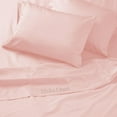 thumbnail image 4 of Egyptian Cotton Sheets Cal-King (72" x 84") Size Sheet Set, 4-PCs Bed Sheets, Bedding Sheets & Pillowcases, Cal-King Size, Fits 9-12" Deep Pocket Sheets, 600-TC Cotton Sheets, Blush, 4 of 8