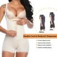 thumbnail image 4 of VASLANDA Women Shapewear Bodysuit Latex Waist Trainer Full Body Shaper Tummy Control Fajas Colombianas Zipper Open Bust Corset, 4 of 6