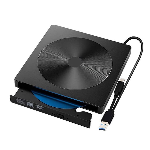 External DVD Drive USB 3.0 Portable CD/DVD+/-RW Drive/DVD Player For Laptop CD ROM Burner Compatible USB CD Drive Home Audio ,Easy to Install