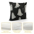 thumbnail image 4 of Halloween Black Cute Ghost Throw Halloween ation for Halloween Home ative Cushion Case for Couch Sofa., 4 of 5