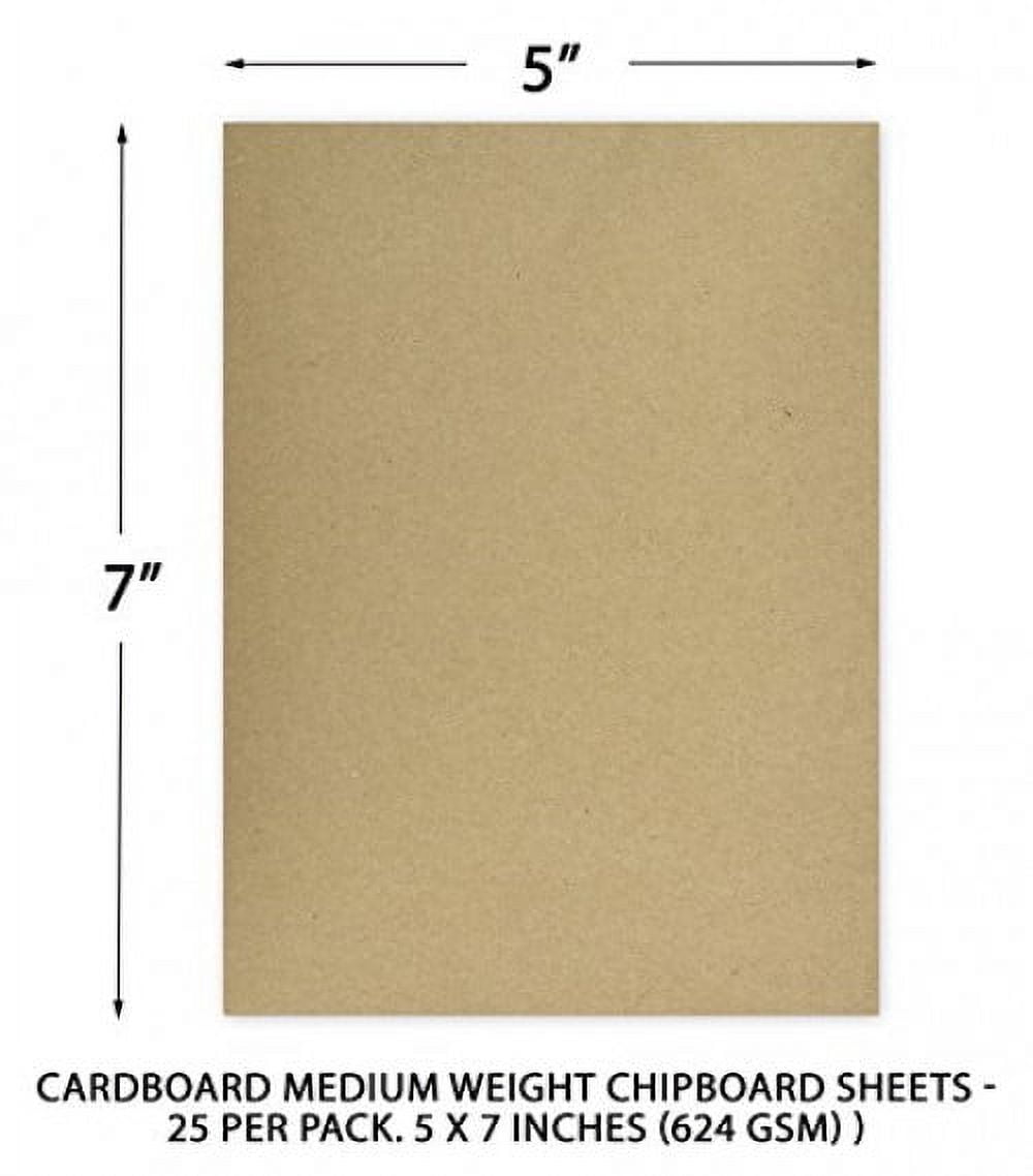  12 x 12 Chipboard - Standard - 20pt - Natural - Ten Sheets