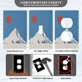 thumbnail image 3 of Yayeee Toggle Light Switch Wall Plate 1-Gang 4.5"x2.7" Home Decorative Outlet Cover, Snow Mountain, 3 of 7