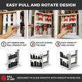 thumbnail image 5 of Cabinet Caddy Spice Rack Organizer for Cabinet, Pull & Rotate, 2-Tier, 5 of 9