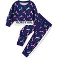 thumbnail image 5 of ZOEREA Toddler Baby Girls Clothes Outfits Long Sleeve Pullover Sweatshirt Tops + Pants Set Fall Winter Sweatsuits 1-6T, 5 of 6
