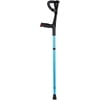 Lightweight Foldable Forearm Crutch, Aluminum Walking Stick,Height Adjustable, Ergonomic Handle with Comfortable Grip(Black)