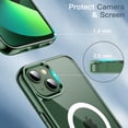 thumbnail image 6 of JETech Magnetic Case for iPhone 13 6.1-Inch Compatible with MagSafe Wireless Charging, Shockproof Phone Bumper Cover, Anti-Scratch Clear Back (Alpine Green), 6 of 7