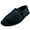 Black, variant on SLM Men's House Slippers Terry Bedroom Slip On Shoes