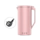 thumbnail image 2 of Licuadora estándar europea portátil, de leche , exprimidor de calefacción automática, , cocina, herramientas multifuncionales Rosado Soledad Mezcla de cocina, 2 of 8