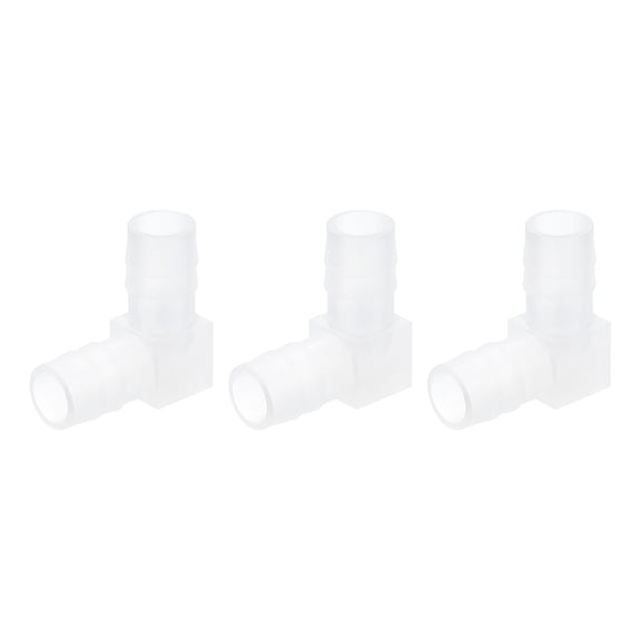 Uxcell 3/8" 90 Degree Elbow Hose Barb, 3Pack Aquarium Air Valve Connector Tubing for Fish Tank Pond Air Line