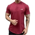 thumbnail image 3 of Quinlirra Men's T-shirts fashion Men's Summer New Loose Sports T-shirt, 3 of 4