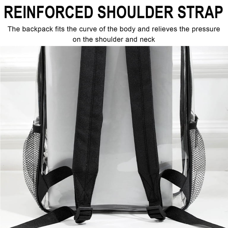 Clear Backpack for School Heavy Duty PVC Water-Resistant  display picture 2