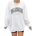 thumbnail image 2 of Dellytop Women's Crewneck Long Sleeve Casual Pullover Oversized Sweatshirt, 2 of 3