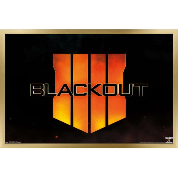 Call of Duty: Black Ops 4 - Blackout Wall Poster, 14.725" x 22.375", Framed