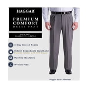 Haggar Mens Pants 44X30 Classic Non-Wrinkle Dress Stretch Beige 44