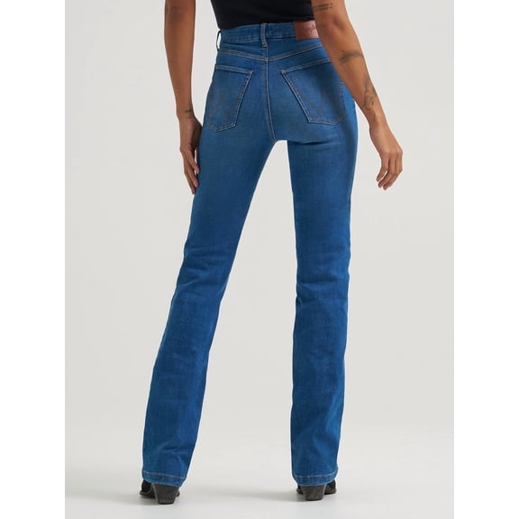 Wrangler Womens Be Spoke Pearl High Rise Jean 29x32 Denim