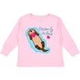 thumbnail image 3 of Inktastic Otter-ly in Love-otter with Heart Boys or Girls Long Sleeve Toddler T-Shirt, 3 of 5