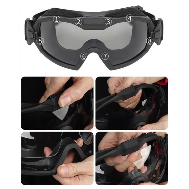 de seguridad tácticas de sol de motocicleta con múltiples lentes para disparar senderismo esquí equitación protección ocular con Macarena Gafas deportivas