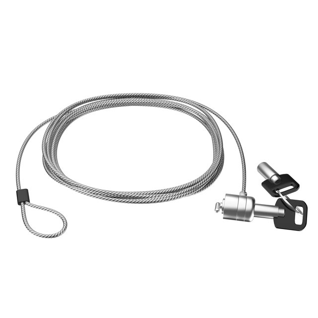 Cable de seguridad CTA Digital de acero galvanizado de 10 pies con cierre de ranura en K