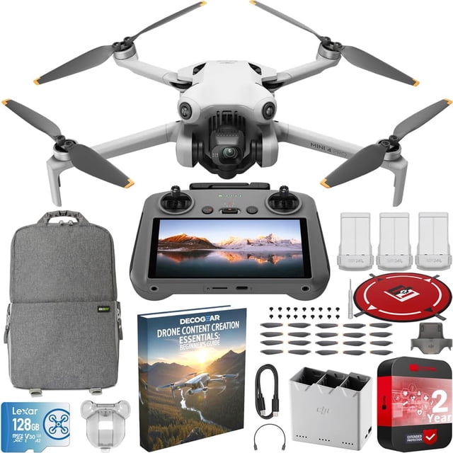 Drone DJI Mini 4 Pro Plegable con Cámara 4K Menos de 249g y 3 Baterías