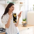 thumbnail image 5 of Yayeee 40oz Stainless Steel Tumbler with Straw and Handle Double-Wall Insulated Travel Water Bottle, Black Sunflower Pattern, 5 of 8