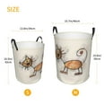 thumbnail image 5 of Haiem Brown Cat Cartoon Laundry Basket, Laundry Hamper, Collapsible Laundry Baskets, Dirty Clothes Hamper, Waterproof with Handles for College Dorm, Family-Medium, 5 of 8