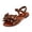 Brown, variant on Flat Comfort Summer Shoes, Bohemian Style Shoes, Wide Width Shoes for Women, Women's Bow Flat Sandals Dressy Formal Cute Strappy Ankle Strap Open Toe Summer Beach Sandals 2026, Black 8