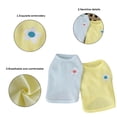 thumbnail image 3 of Camisa de algodón para perros, camisetas ligeras de verano para mascotas, suave, transpirable, elástica, camiseta para perros y gatos, chaleco sin mangas, ropa para perros medianos y pequeños, 3 of 6