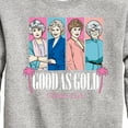 thumbnail image 3 of Golden Girls - Good As Gold Group Blocks - Toddler And Youth Crewneck Fleece Sweatshirt, 3 of 5