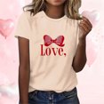 thumbnail image 2 of RXMEKW Chemises à Manches Courtes pour Femmes, T-Shirts Décontractés Imprimés à Col Rond pour Femmes, 2 of 9