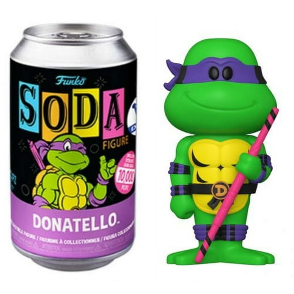 Funko Teenage Mutant Ninja Turtles TMNT Donatello (Blacklight) Exclusive Vinyl Soda (10,000 PCS)(Opened Can)