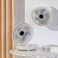 thumbnail image 2 of maskred Mini Portable Office Desktop Fan For Multi Scene Ornaments Adjustable Wind white batteryversion, 2 of 6