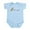 Sky Blue, variant on CafePress - Little Peanut Infant Bodysuit - Baby Light Bodysuit, Size Newborn - 24 Months