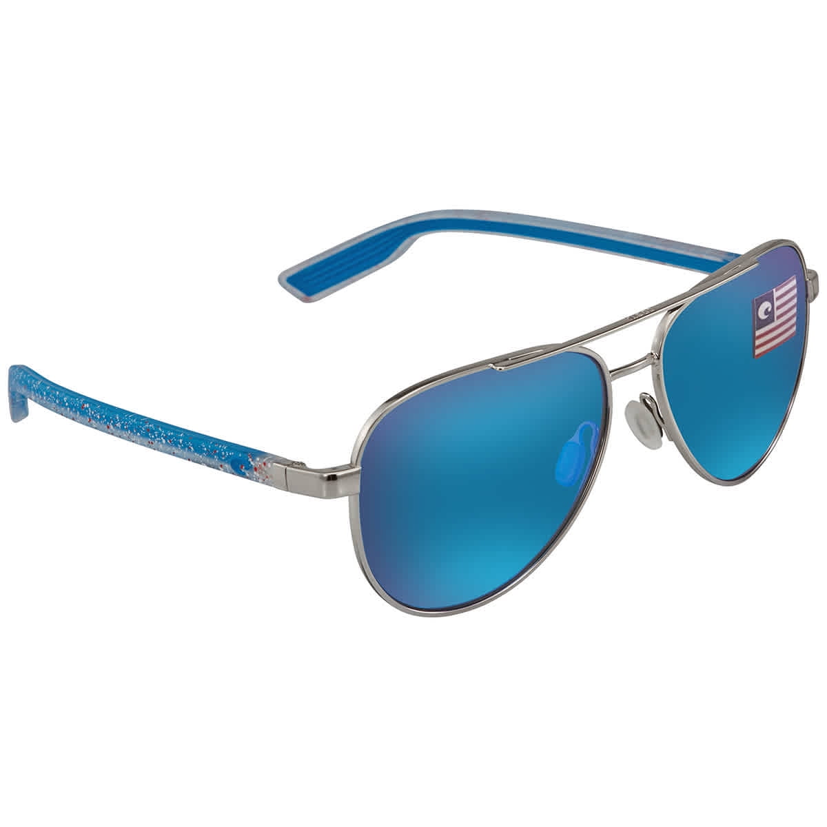 Costa Del Mar Peli Blue Mirror Polarized Aviator Unisex Sunglasses 06S4002  400224 57