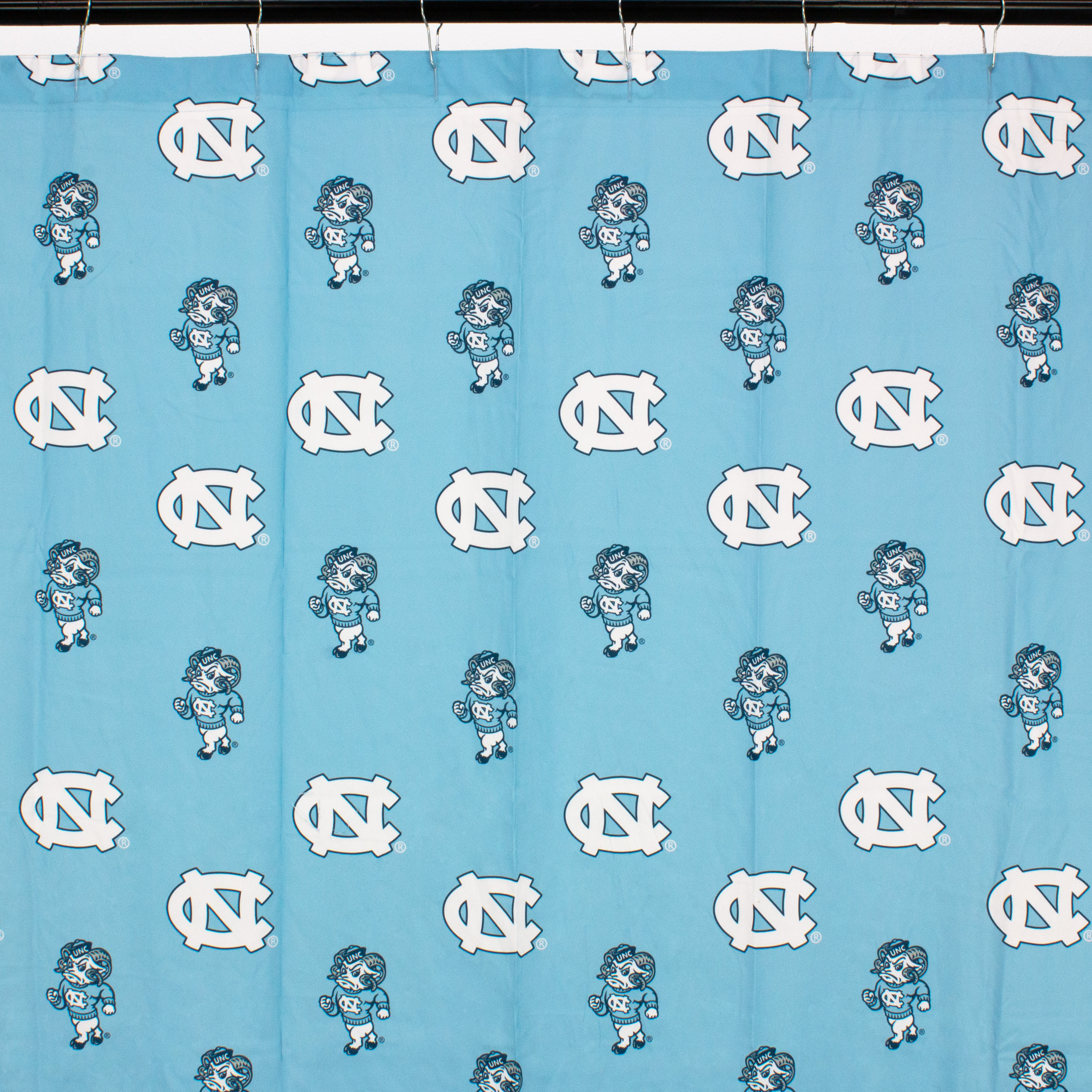 North Carolina Tar Heels Printed Shower Curtain Cover - 70" x 72"